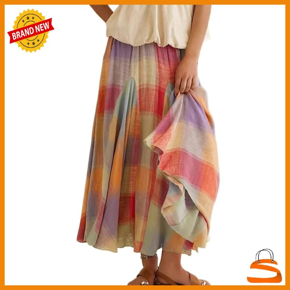 Multicolor A-Line Skirt